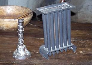 Image of Candlestick and Candle Mold 